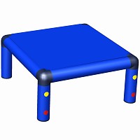 Move and Stic - Tabouret bleu 0