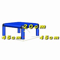 Move and Stic - Tabouret bleu 1