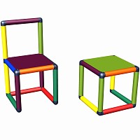 Moveandstic chair set Felix multi color 