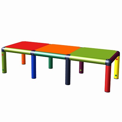 Move and Stic seating bench Conor multi colored 