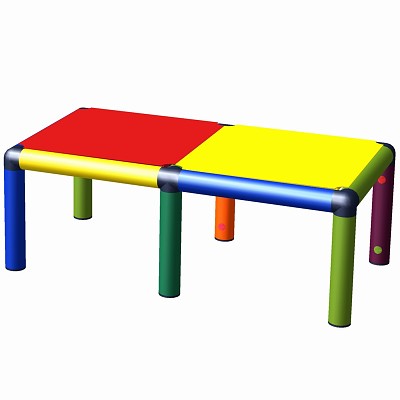 Move and Stic seating bench and footstool Nils multi colored 