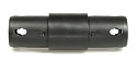 Moveandstic 2 way connector straight, black
