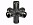 Moveandstic 6-way connector, black Moveandstic 6-way connector, black